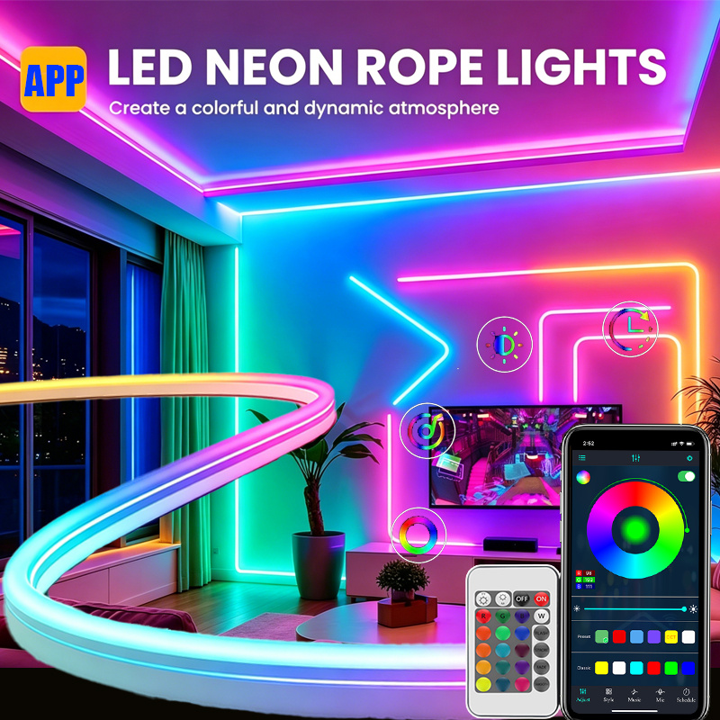 Gaming Accessories Led - Lampu Strip LED Neon RGB Bertenaga