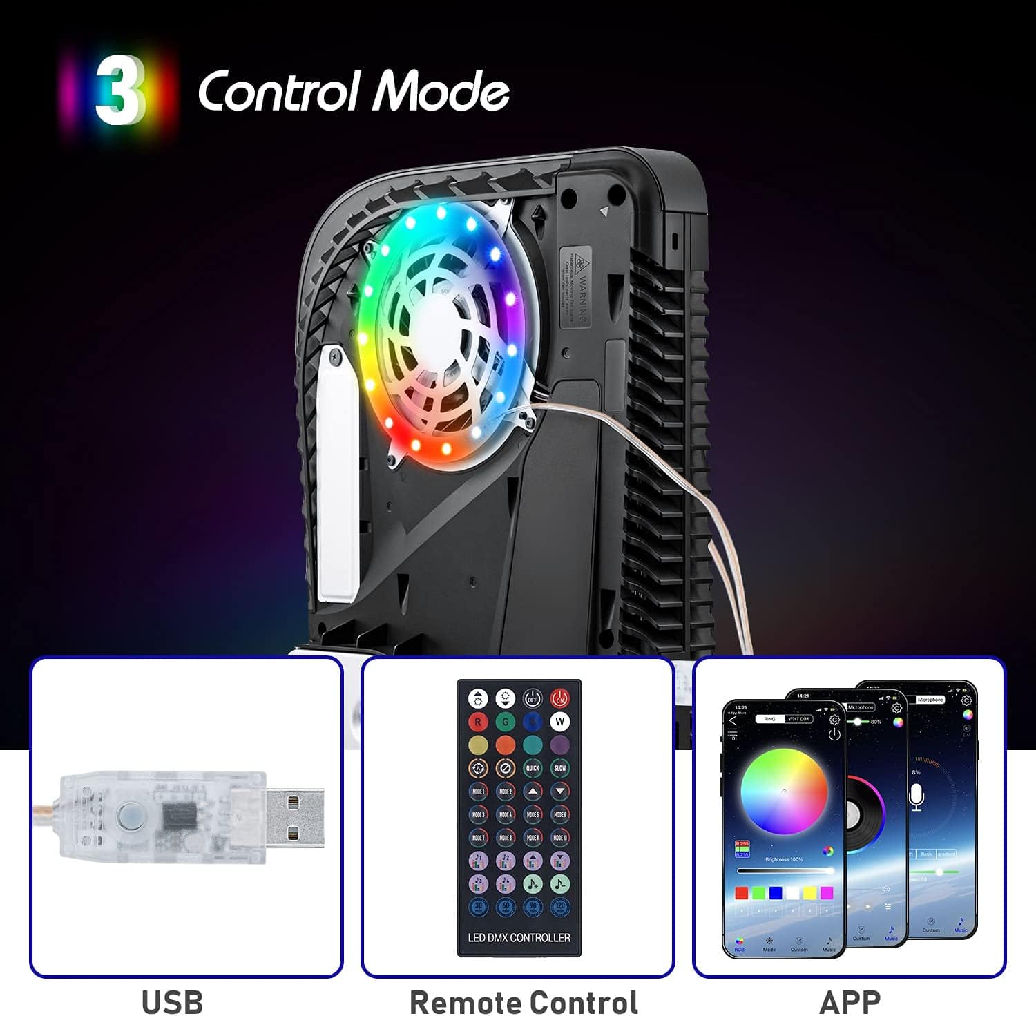 Gaming Accessories Led - Lampu LED RGB Strip Untuk Konsol