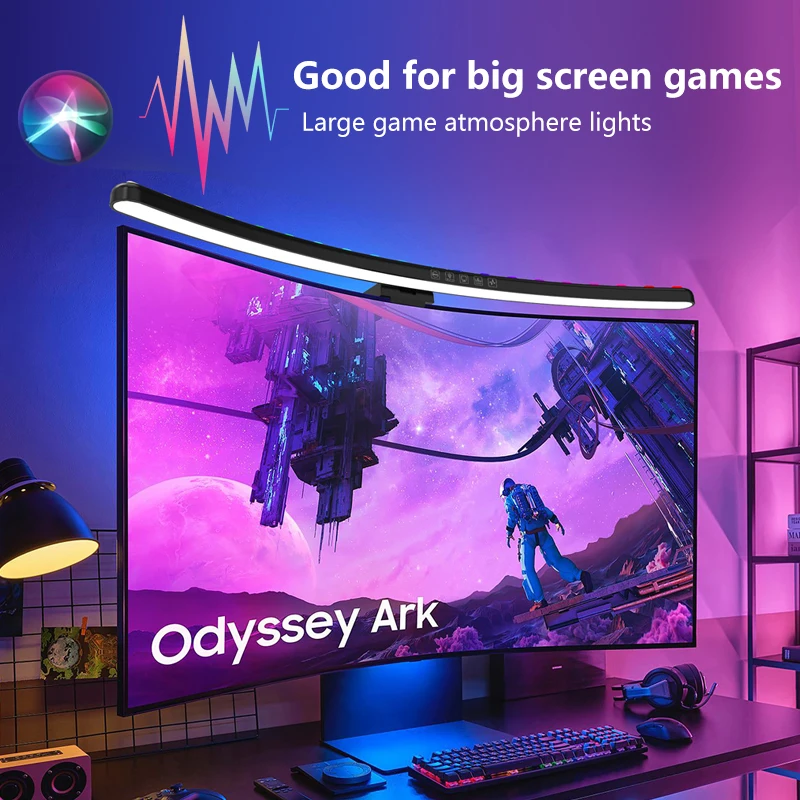 Gaming Accessories Led - Lampu Monitor Komputer RGB Ritme Musik