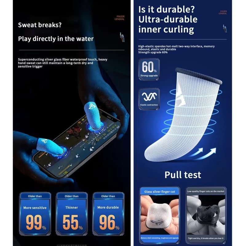1 Pasang Sarung Jari Gamer Ant - Gaming Accessories Bundle ulasan dan harga