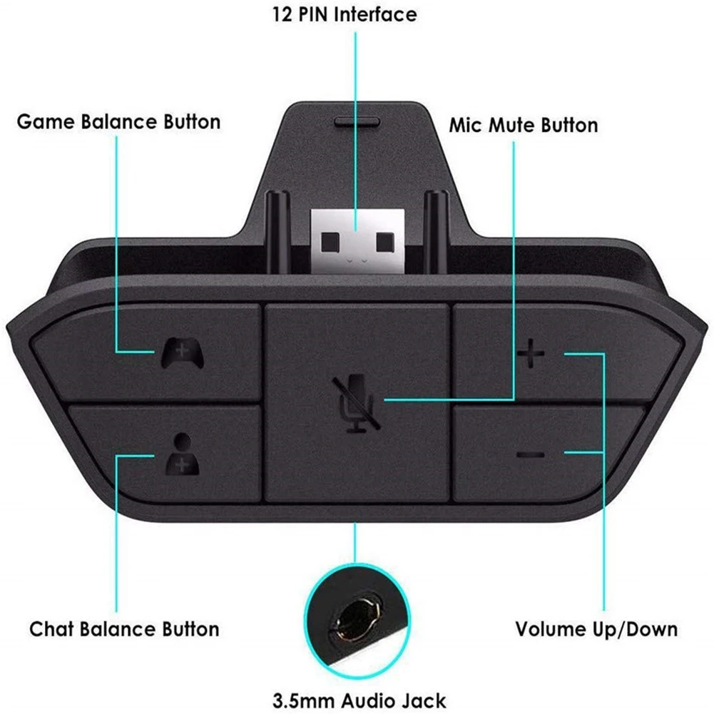 Adaptor Headset Stereo untuk X - Gaming Controllers Xbox Accessories ulasan dan harga