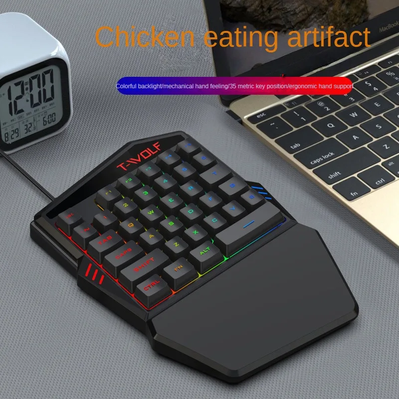 T-WOLF TF900 satu tangan Keybo - Gaming Accessories Bundle ulasan dan harga