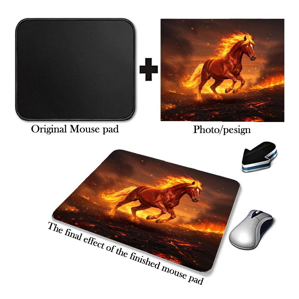 Alas Mouse Pola Kuda Api Karet - Gaming Accessories For Free Fire ulasan dan harga