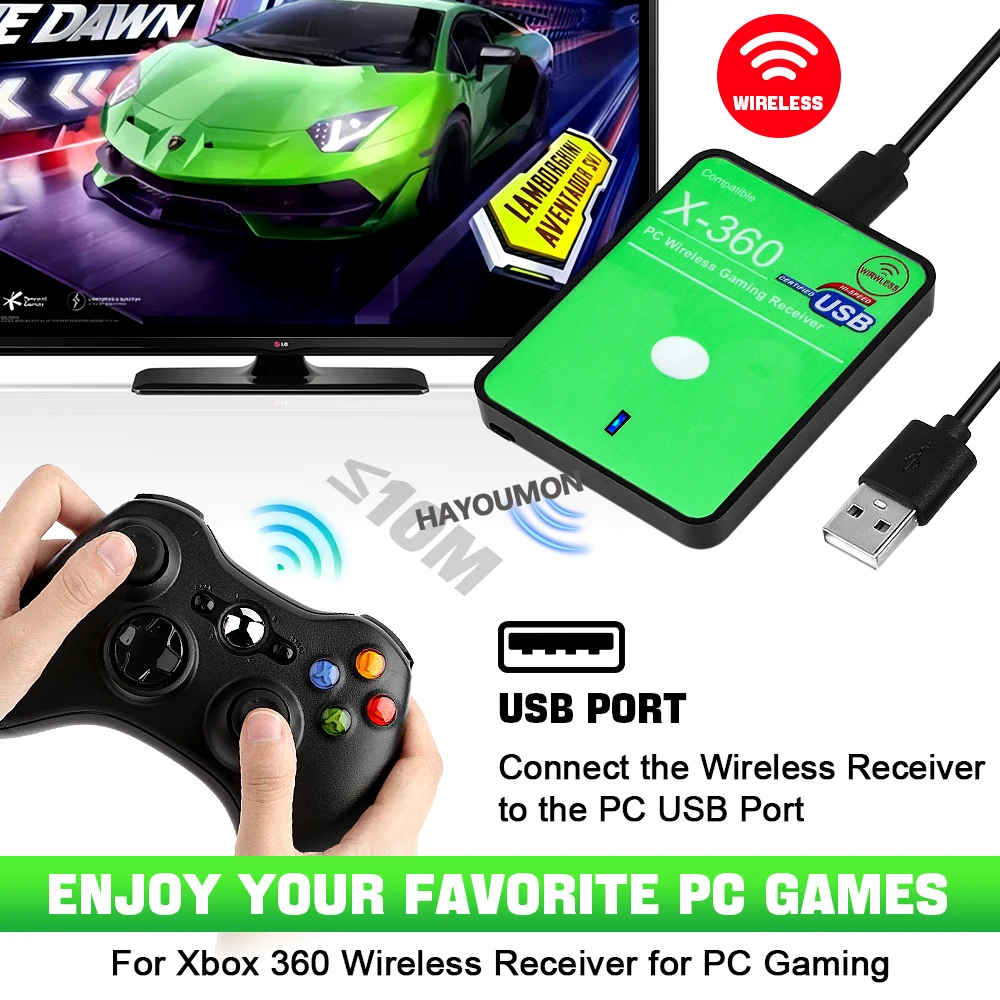 Penerima Game Nirkabel Baru un - Gaming Controllers Xbox Accessories ulasan dan harga