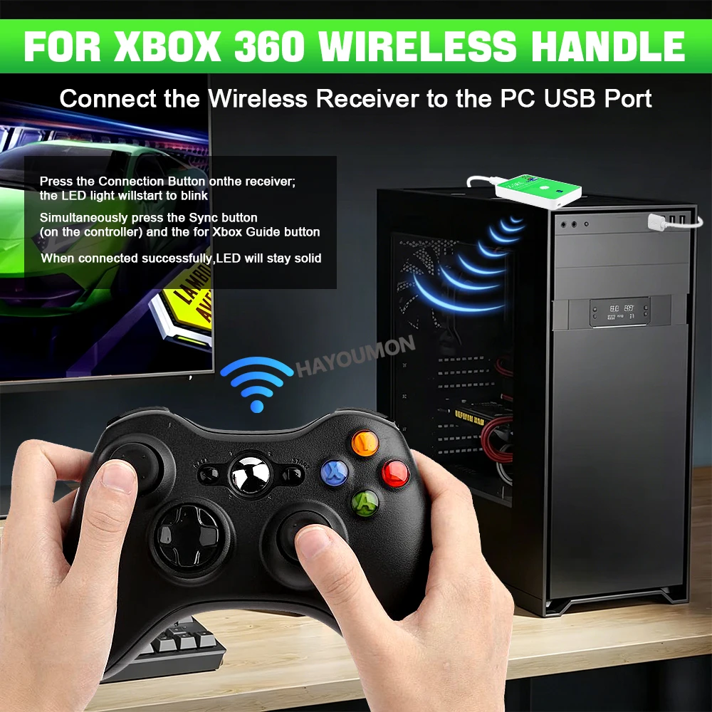 Penerima Game Nirkabel Baru un - Gaming Controllers Xbox Accessories ulasan dan harga