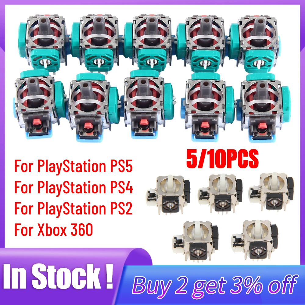 10/5 buah 3D Joystick Analog t - Gaming Controllers Xbox Accessories ulasan dan harga